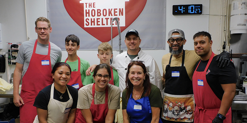 Group of volunteers gathered for a photo
